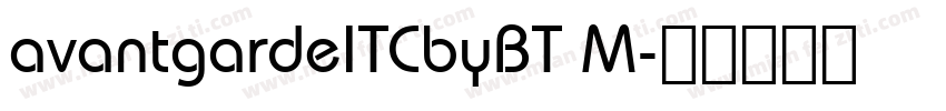 avantgardeITCbyBT M字体转换
